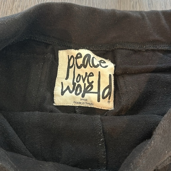 Black Sweat Pants - Peace Love World - Picture 3 of 3